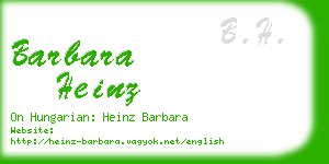 barbara heinz business card